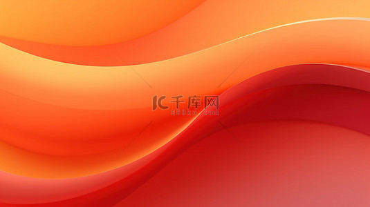 红色ppt背景图片_红色和橙色波浪形的抽象背景10