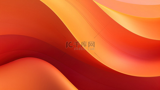 红色和橙色波浪形的抽象背景18