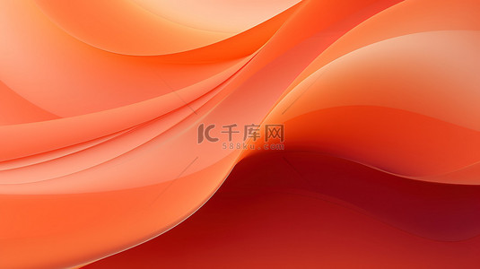 红色ppt背景图片_红色和橙色波浪形的抽象背景8