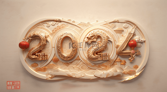 2024年中国风艺术字背景15