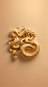 中国风字体背景背景图片_2024年金色中国风龙年福字背景5