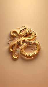 创意春节中国风背景图片_2024年金色中国风龙年福字背景4