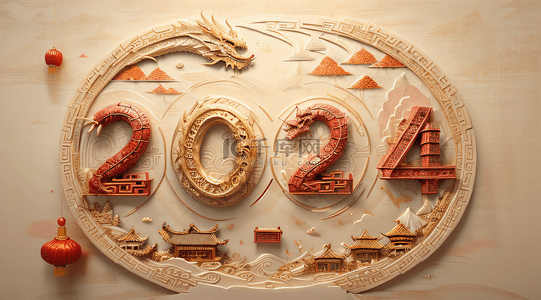 2024年中国风艺术字背景29