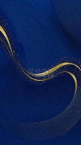 金色中式背景背景图片_中式蓝金色国风新年肌理磨砂质感金箔背景