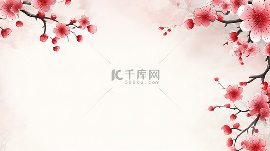 春节花朵白色壁纸背景5
