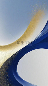 中式蓝金色国风新年肌理磨砂质感金箔背景
