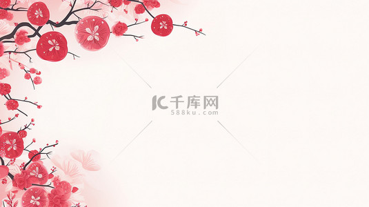 春节花朵白色壁纸背景3