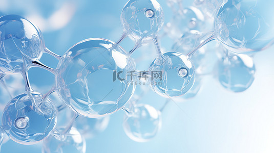 8分背景图片_球形透明分子离子结构8