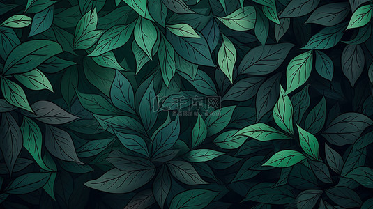 纹理森林背景图片_森林绿色叶纹纹理11