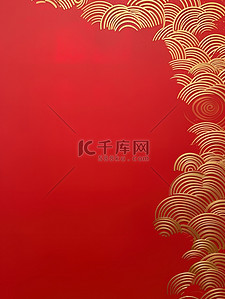 国庆公众号背景图片_金箔简约纹理红色新年背景17