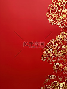 73国庆航天背景图片_金箔简约纹理红色新年背景7