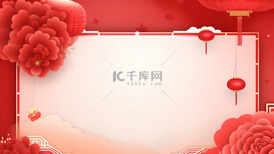 春节横幅背景图片_新年横幅模板红色背景3
