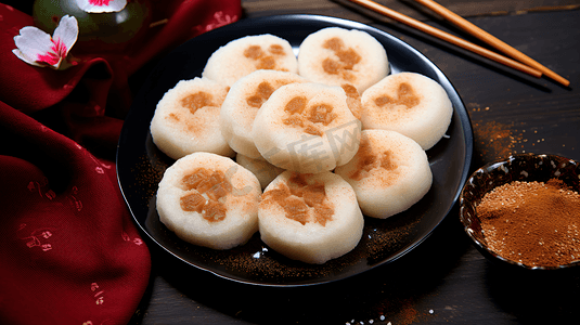 春节节日美食糯米饼