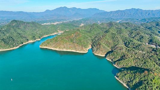 山川大河摄影照片_皖南山脉山河风光自然风景