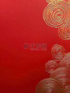 73国庆航天背景图片_金箔简约纹理红色新年背景15