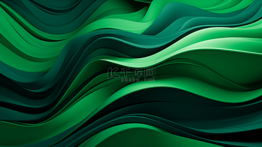 绿色现代感曲线纹理简约背景21