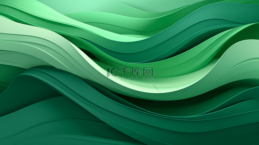 绿色现代感曲线纹理简约背景19