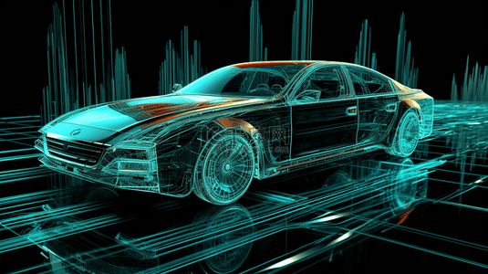 科技感未来汽车设计图片背景12