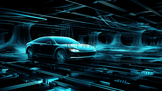 科技感未来汽车设计图片背景121