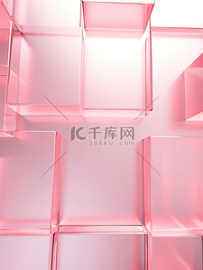 水晶玻璃墙浅粉色18