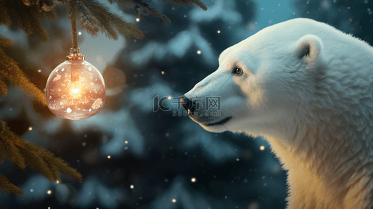 圣诞节北极熊图片1