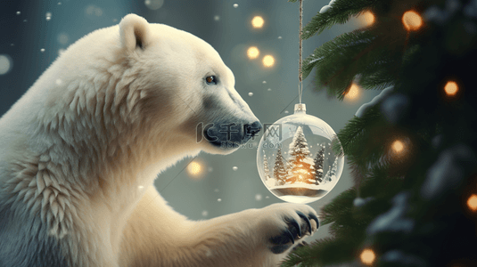 圣诞节北极熊图片6