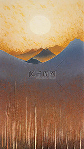 背景墙画背景图片_岩彩室内现代文艺装饰画背景9