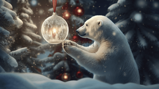 圣诞节北极熊图片9