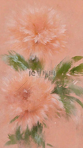 粉花卉背景图片_柔和桃油画厚涂花卉背景