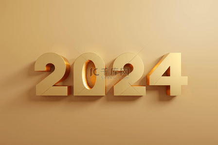 2024年新年元旦金色背景图片35