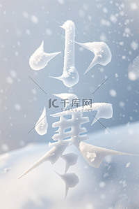 小寒节气冬天雪地背景199