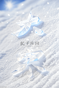 冬天背景图片_大寒节气冬天雪地背景19