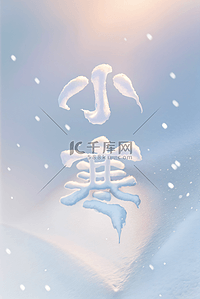 小寒节气冬天雪地背景121