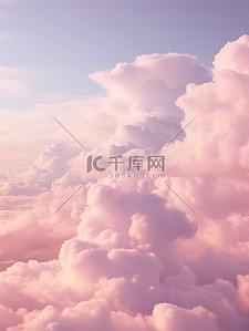 天空背景粉色背景图片_天空中的粉色彩云16背景设计