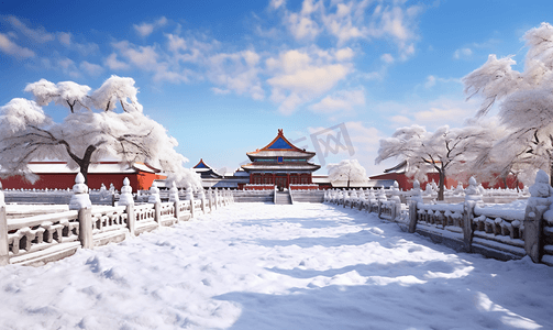 冬季故宫雪景摄影图6