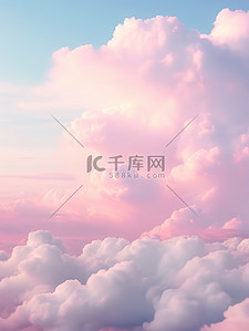 天空中的粉色彩云2背景背景素材