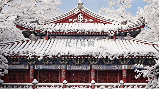 紫禁城故宫大雪纷飞16图片
