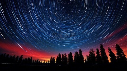 星星夜空星星背景图片_星空银河星星轨迹14背景背景图片
