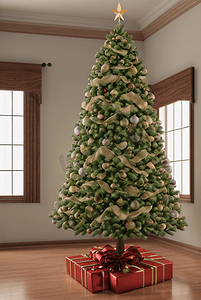 圣诞节装饰圣诞树9