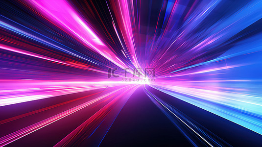 紫色光速隧道PPT背景16