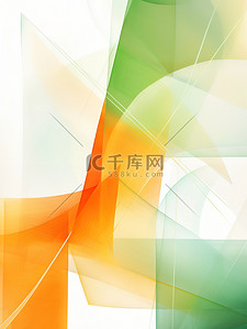 抽象几何橙色白色绿色黄色15背景设计