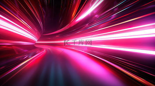 紫色光速隧道PPT背景12