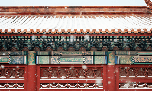 北京故宫博物院摄影照片_冬季故宫雪景摄影图14