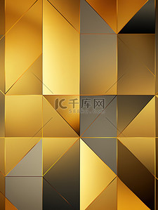 金色黑色渐变几何叠层背景13素材