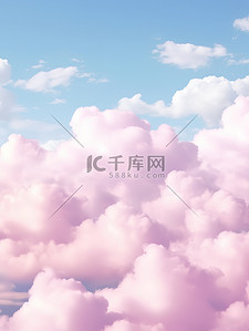 粉色浪漫天空背景图片_天空中的粉色彩云9背景背景图