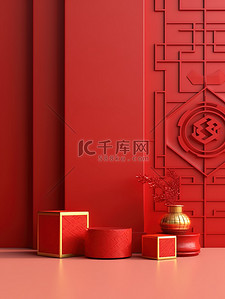 电商设计春节背景图片_红色大气新年背景6
