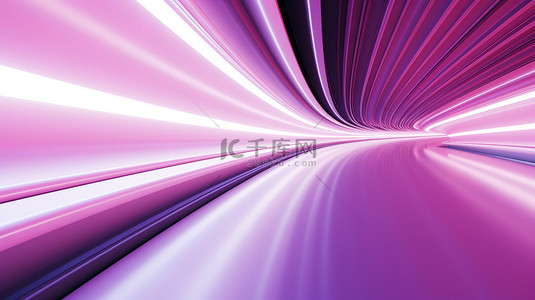 紫色光速隧道PPT背景7