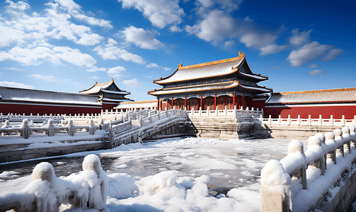 故宫雪摄影照片_冬季故宫雪景摄影图7