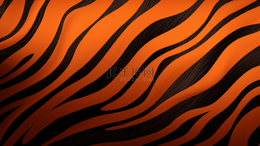橙色黑色斑马纹线条纹理质感背景5