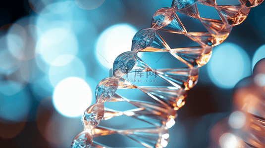 DNA双螺旋背景图片_艺术DNA光亮虚化背景6图片
